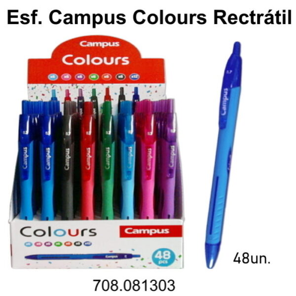 Esferográfica Campus Colours Exp. 48un.