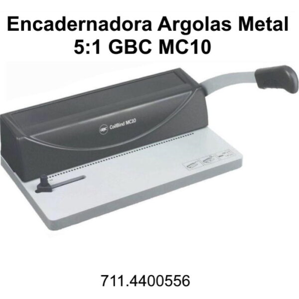 Encadernadora GBS MC10 Espiral 5:1 450Fls.