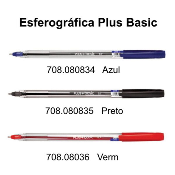 Esferográfica Plus Basic 0.7 50un.