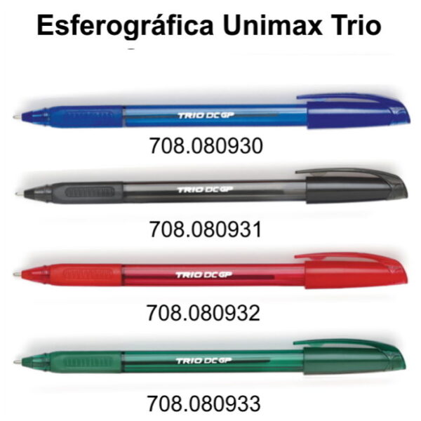 Esferográfica Unimax Trio