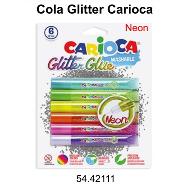 Cola Glitter Carioca Neon 6x10.5ml