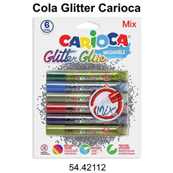 Cola Glitter Carioca Mix 6x10.5ml