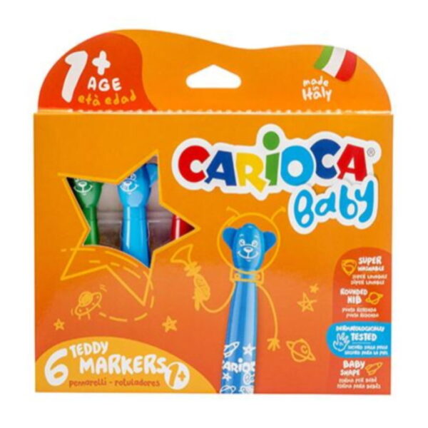 Marcador Carioca Baby c/ 6 Cores
