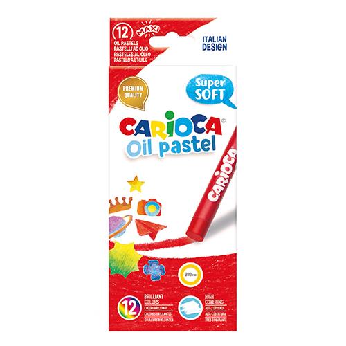 Lápis Oleo Carioca Pastel 12 Cores