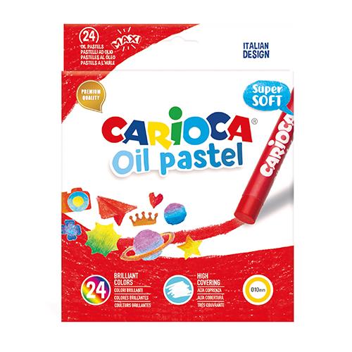 Lápis Oleo Carioca Pastel 24 Cores