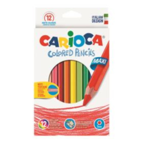 Lápis Cor Carioca Maxi Jumbo 12 Cores