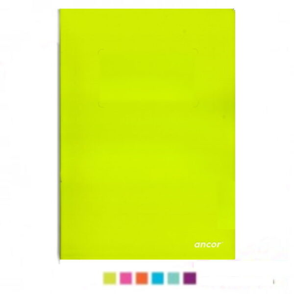 Caderno Agrafado Ancor A4 Quadriculado Capa PP 48fls.