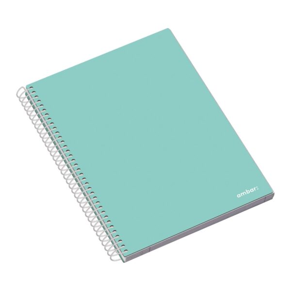Caderno Espiral Ambar School A5 Capa Dura Pautado 100fls.