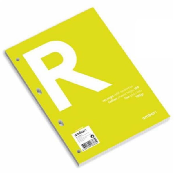 Recarga Ambar A4 Liso 100fls. 100gr.