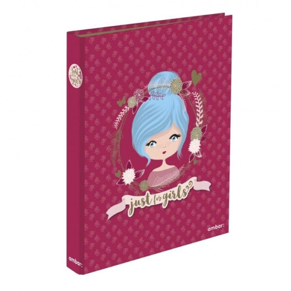 Capa Dossier Ambar A4 Just 4 Girls Lombada Estreita