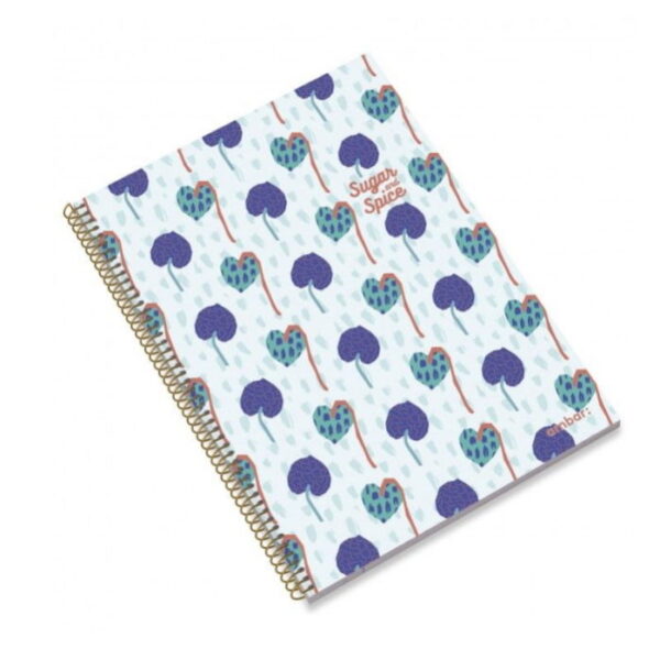 Caderno Espiral Ambar A5 Pautado Sugar and Spice 80fls.