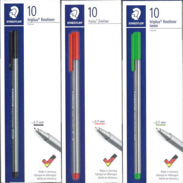 Marcador Staedtler Triplus Fineliner 0.3mm 334 cx.10un.