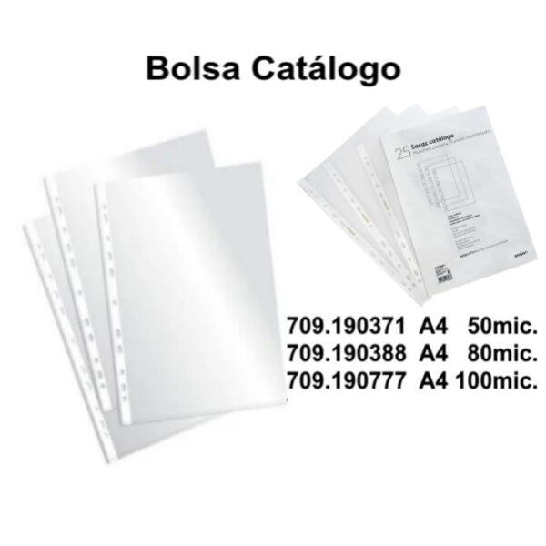 Bolsa Catálogo Mica Ambar 100un.