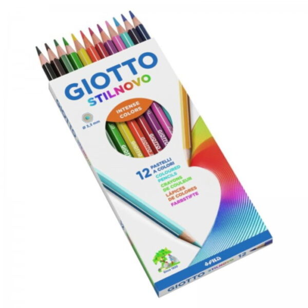 Lápis Cor Giotto Stilnovo Pastel 12un.