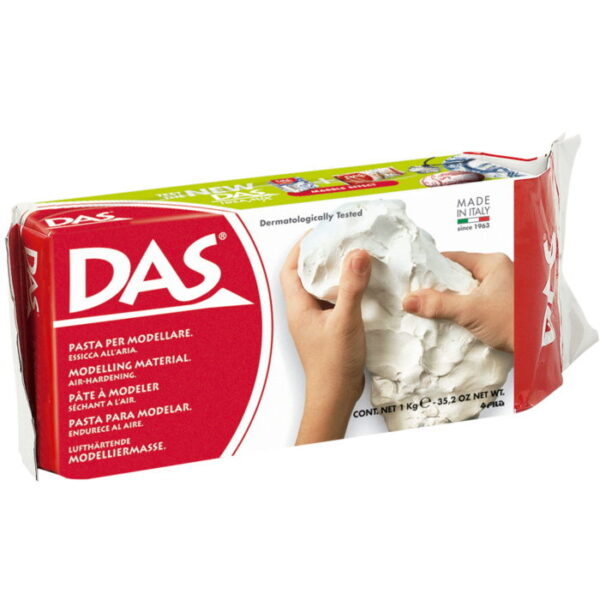 Pasta Modelar Branca DAS Giotto 1Kg.