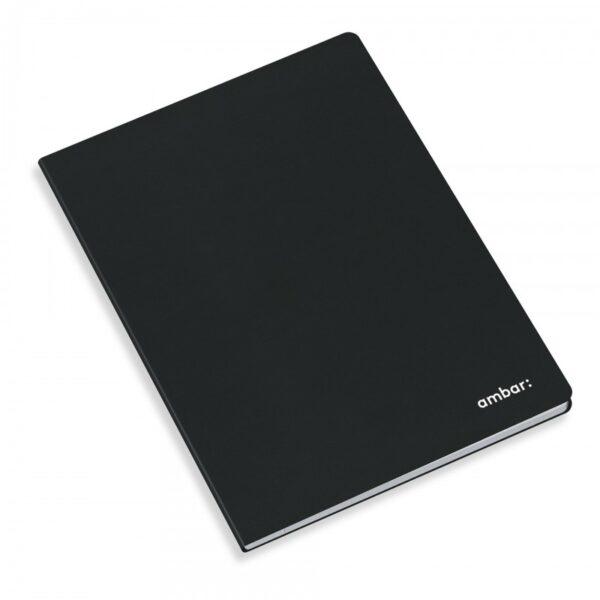 Caderno Agrafado Ambar A4 Quadriculado 80fls.