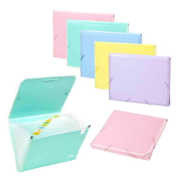 Pasta PP Acordeão Elásticos 13 Departamentos