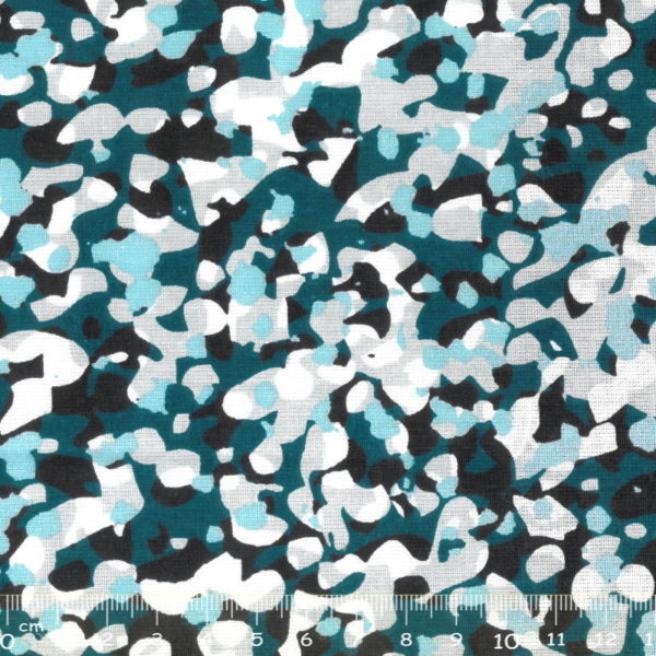 Tecido Algodão Floresta Azul 1,60Mts.