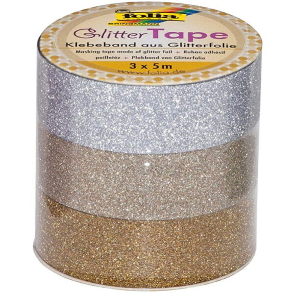 Washi-Tape 3X5mts. Glitter