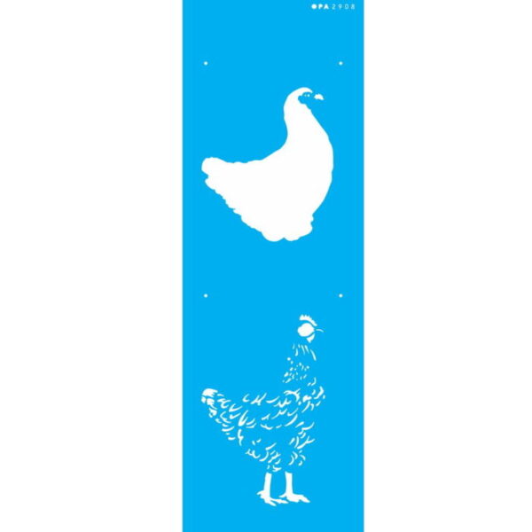 Stencil Opa 10x30 Animais Galinha