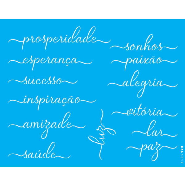 Stencil Opa 20X25 Palavras