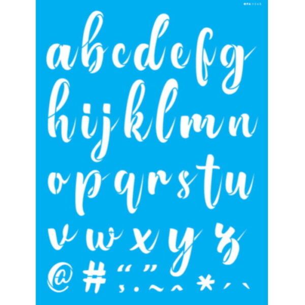 Stencil 32x42 Alfabeto Bungalow Minúsculo I