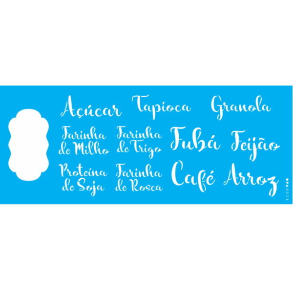 Stencil Opa 17x42 Mantimentos I
