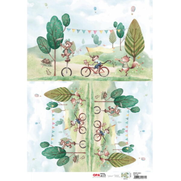 Papel Decoupage Zoo II 30X45