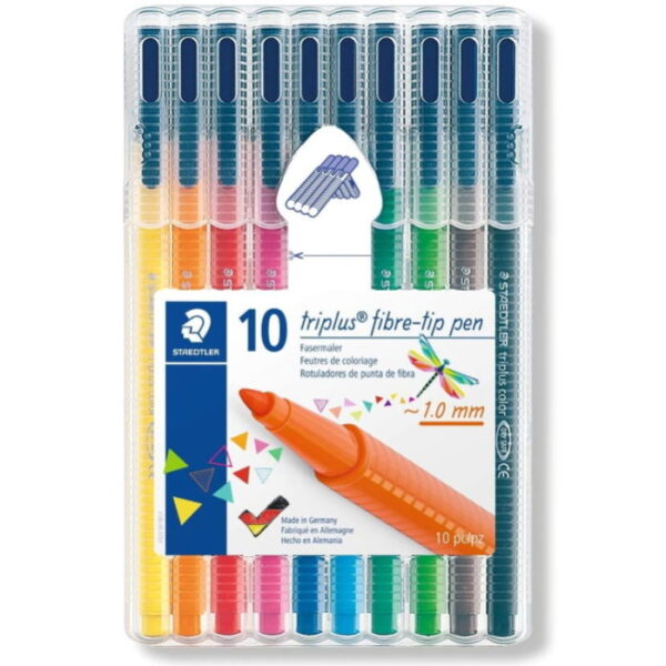 Marcador Staedtler Triplus Fine Set 10 Côres