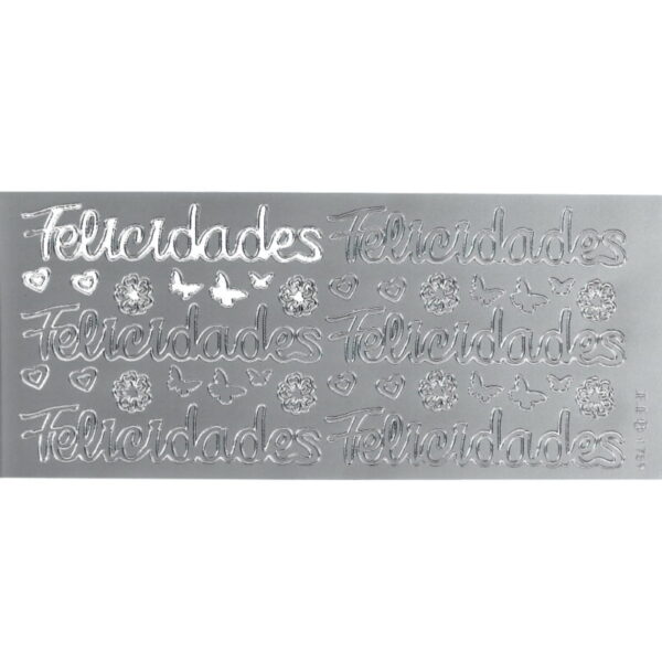Sticker Prata " Felicidades  "