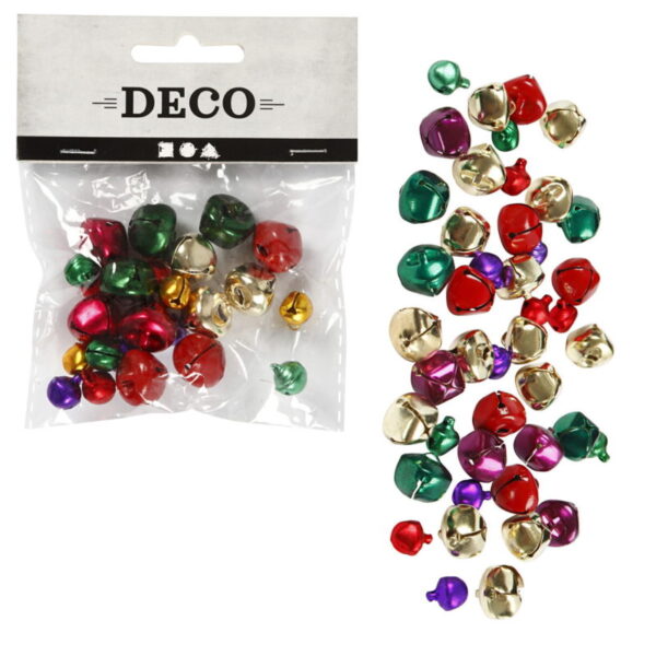 Guizos Metálicos Sortidos Coloridos 10-14mm (24 un.)