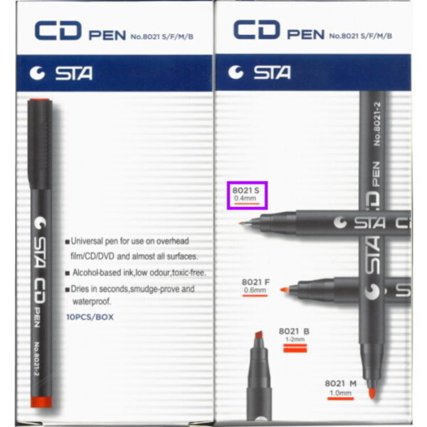 Marcador Acetato STA Super Fino 0.4mm