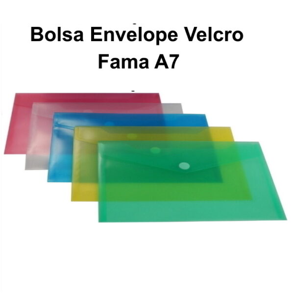 Envelope Plástico Fama D100A A7 c/ Velcro