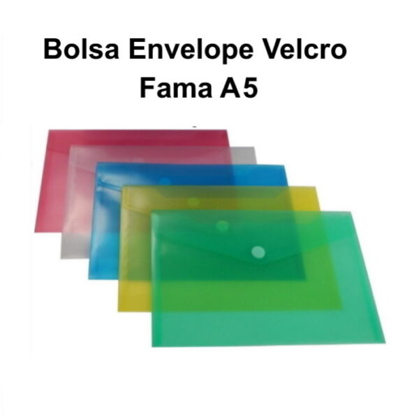 Envelope Plástico Fama D300A A5 c/ Velcro