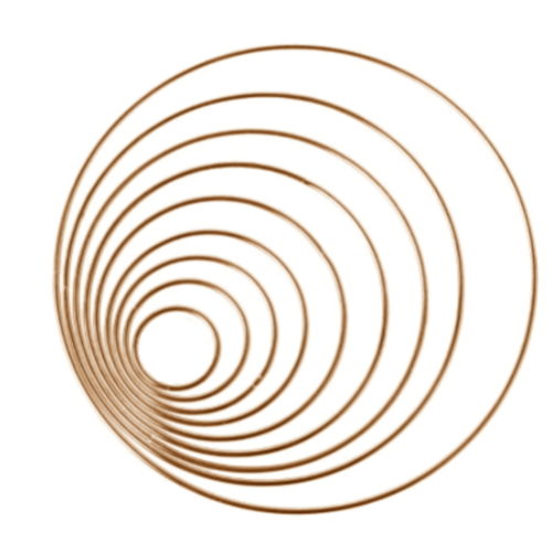 Argolas Metal Ouro 9 Tamanhos (Clique p/ver Tamanhos)