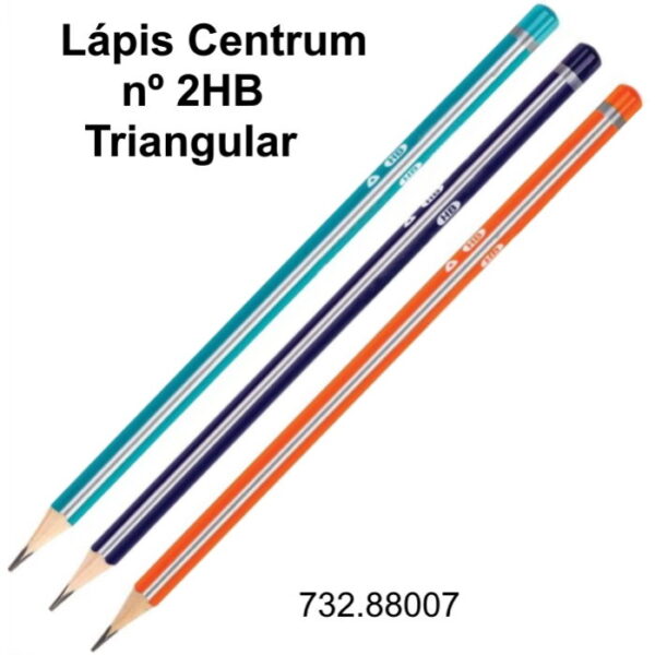 Lápis Carvão Triangular Centrum 2HB cx.12un.