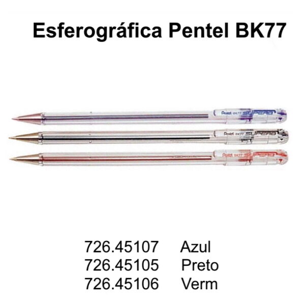Esferográfica Pentel BK77 cx.12un.