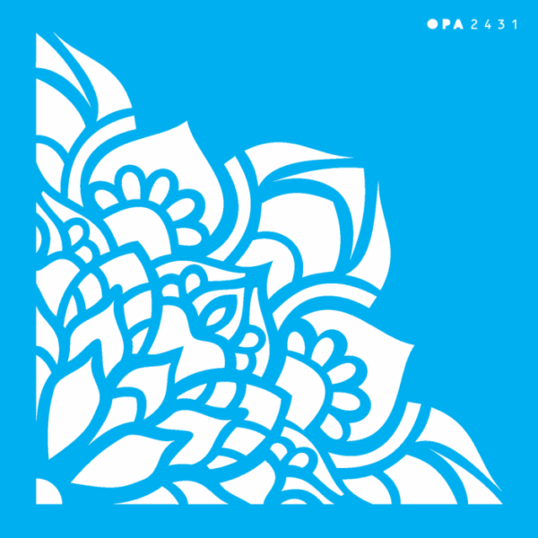 Stencil Opa 14x14 Flor de Lotus