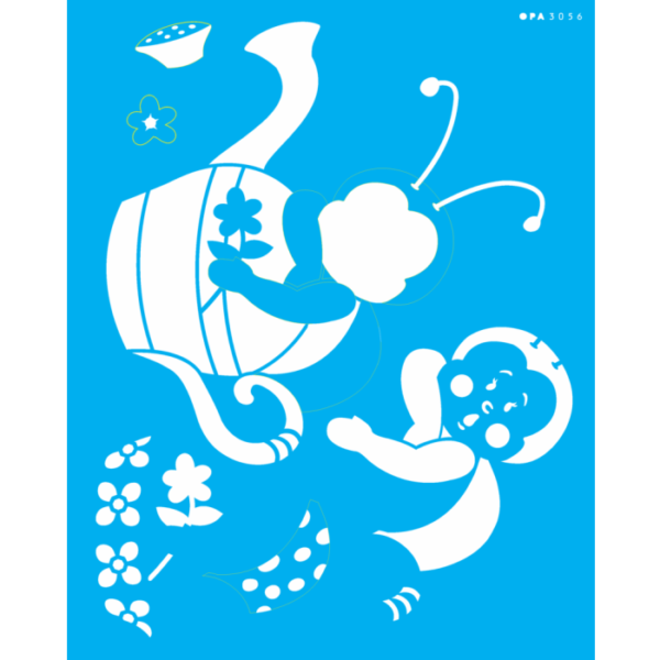 Stencil Opa 20X25 Country Joaninha