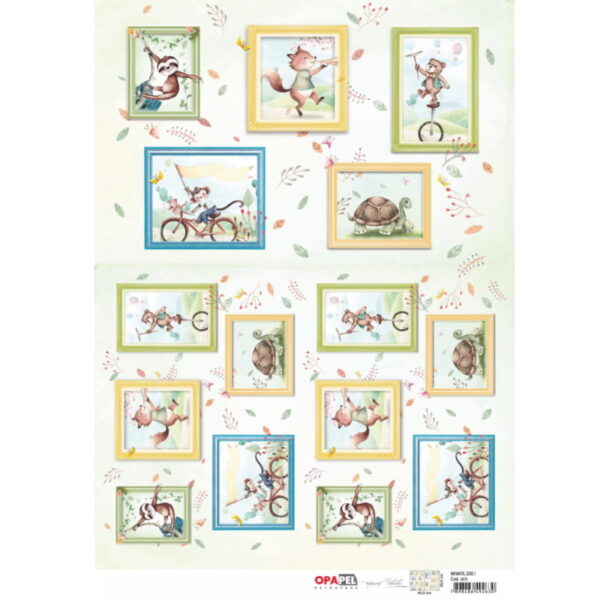Papel Decoupage Zoo 30X45
