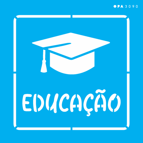 Stencil Opa 14x14 Profissões Educação