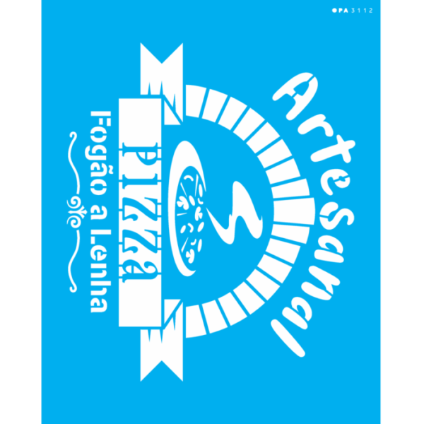 Stencil Opa 20X25 Culinária Pizza