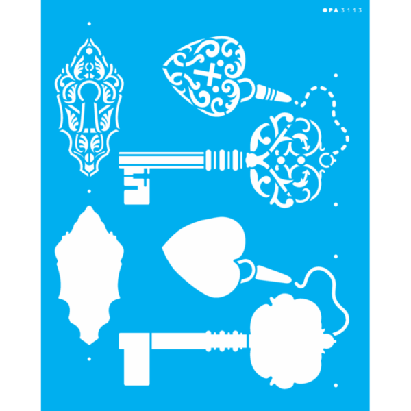 Stencil Opa 20X25 Steampunk Art Chaves