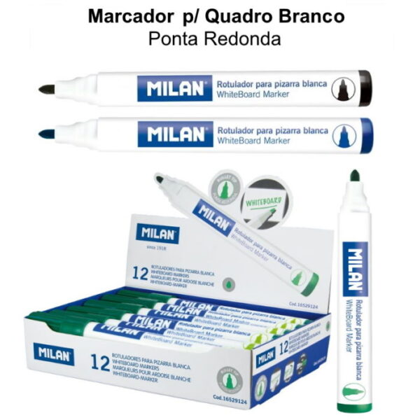 Marcador p/ Quadro Branco Cx. 12un. (clique p/ ver cores)
