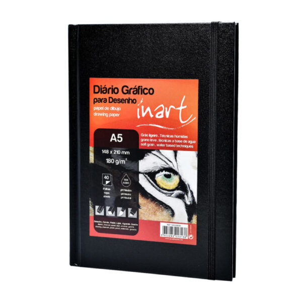 Diário Gráfico Desenho Inart 180gr. A5  40fls.