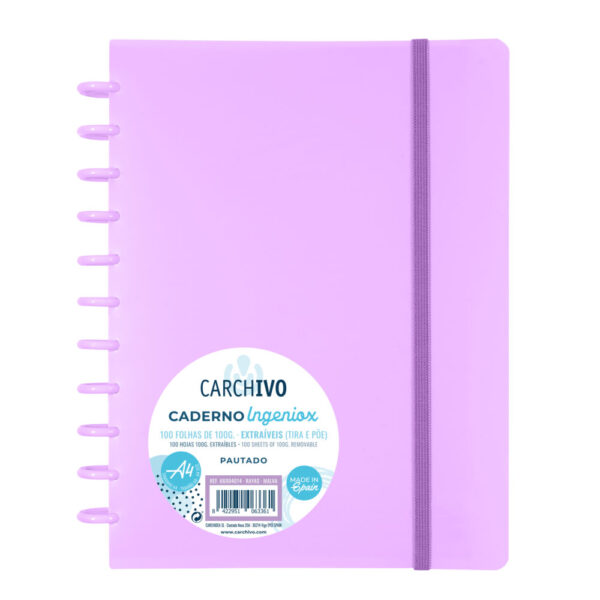 Caderno Pautado 100fls. A4 Malva
