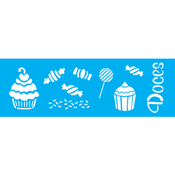 Stencil Opa 10x30 Doces