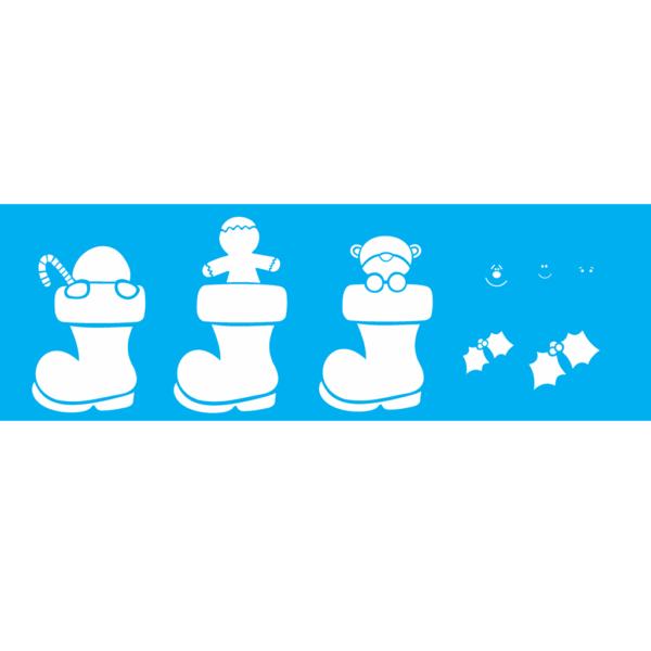 Stencil Opa 10x30 Botas Natalinas