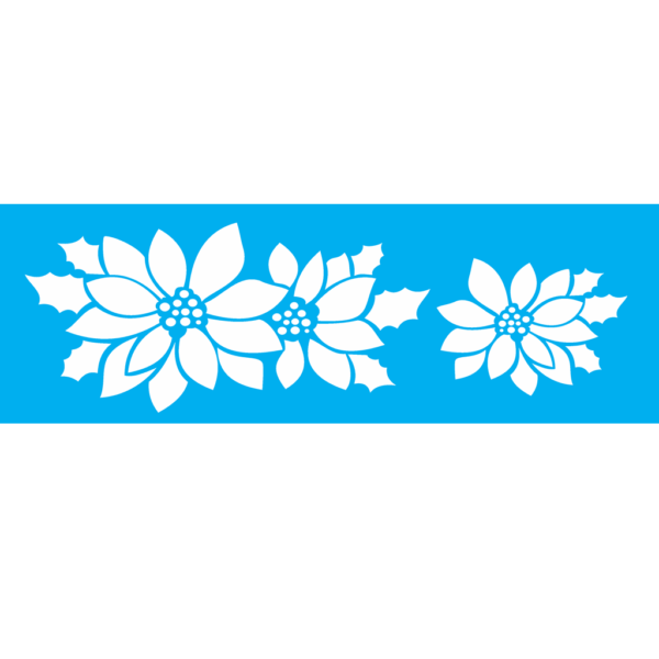Stencil Opa 10x30 Flor Natalina
