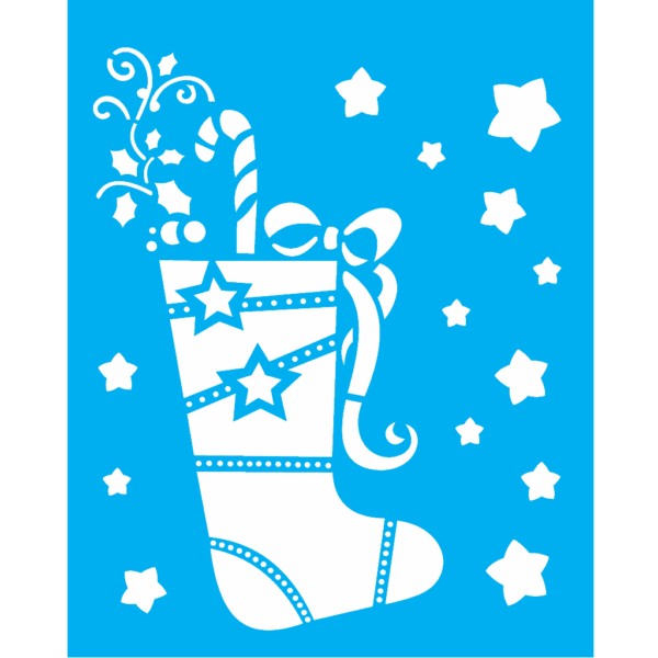 Stencil Opa 20X25 Bota de Natal